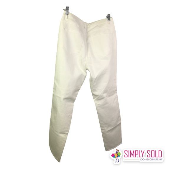 Coldwater Creek Natural Fit Women's Jeans High-Rise White Cotton Stretch Sz 12 - Picture 2 of 8